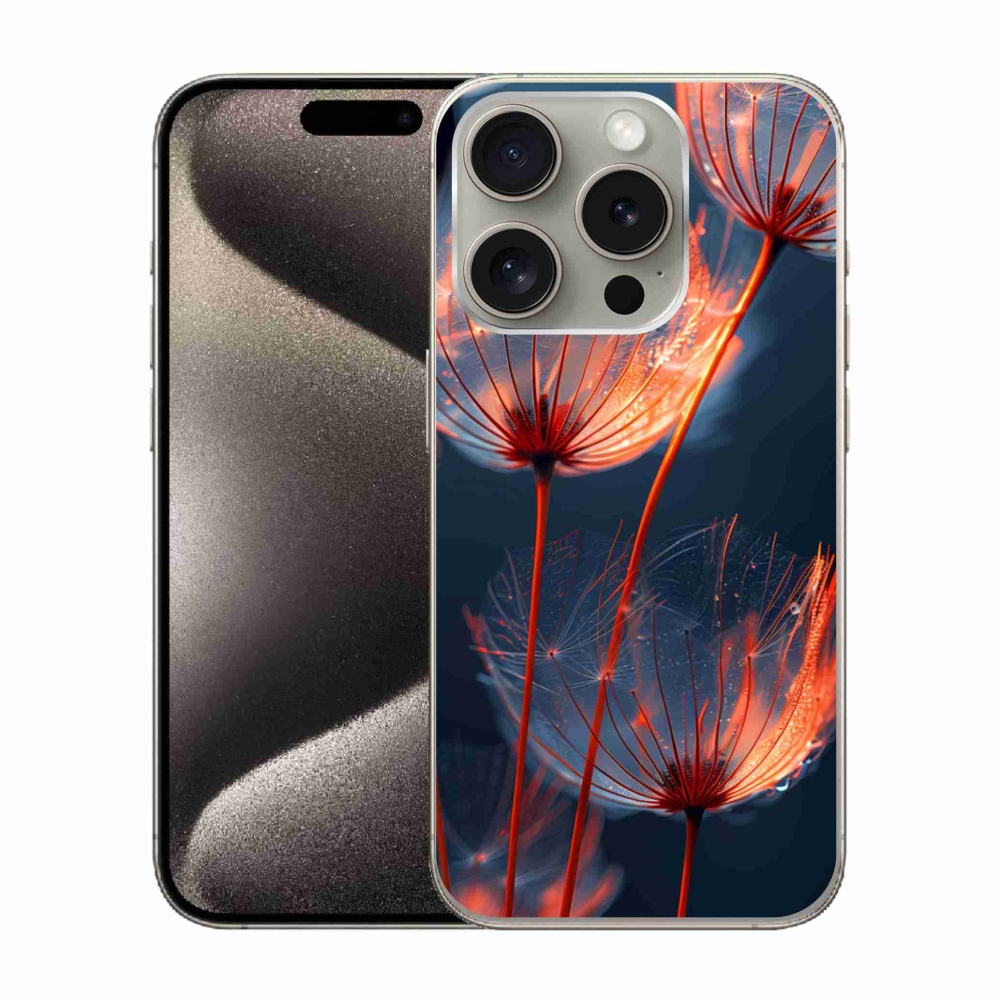 Gél borítás mmCase iPhone 15 Pro készülékhez - Világító pehely