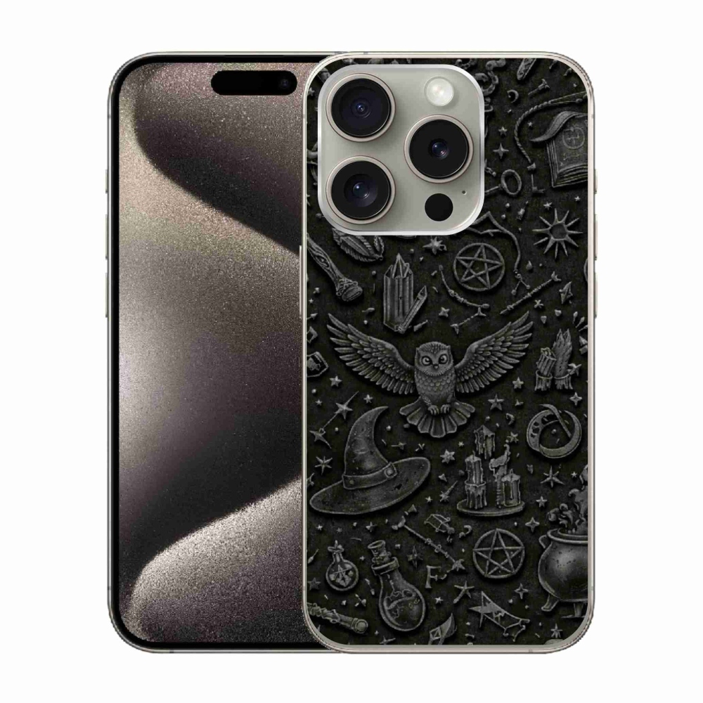 mmCase gél tok az iPhone 15 Pro-hoz – sötét varázslatos világ