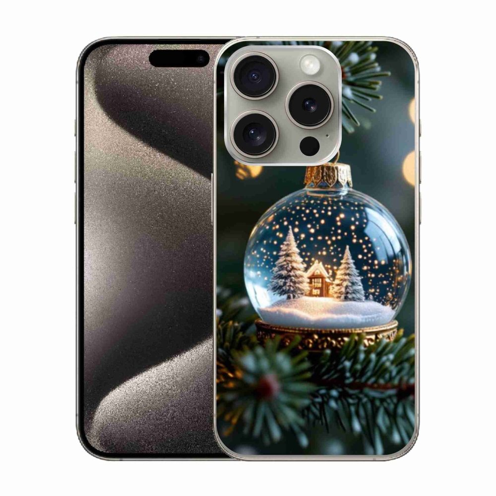 Gél borítás mmCase iPhone 15 Pro készülékhez - Karácsonyi golyók 2