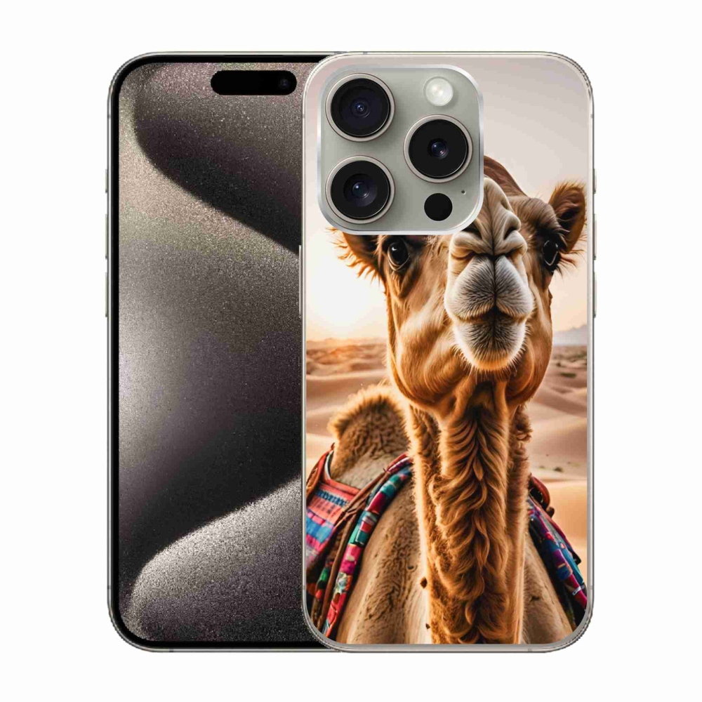 Zselés borítás mmCase iPhone 15 Pro készülékhez - teve színű