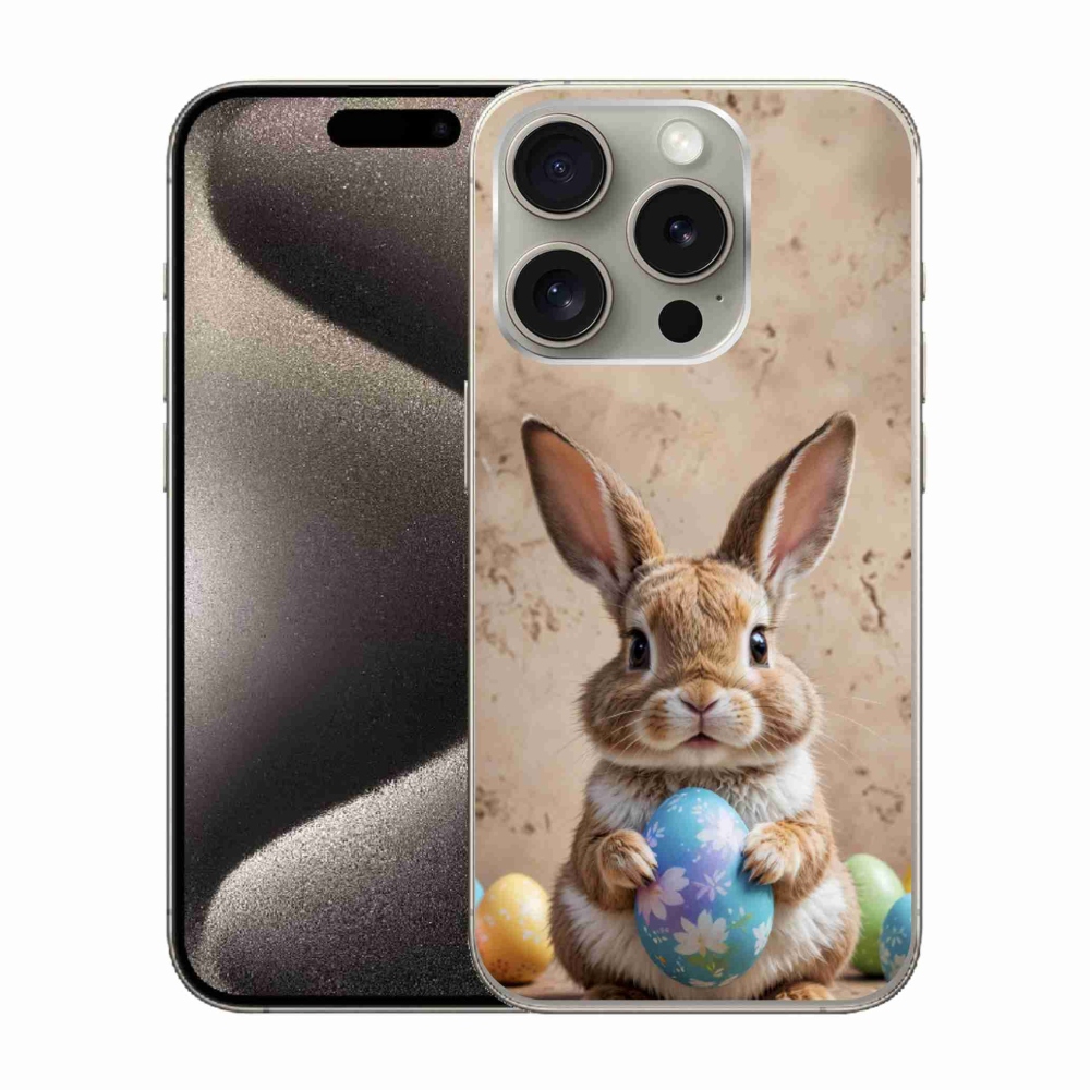 mmCase gél tok az iPhone 15 Pro-hoz – húsvéti nyuszi