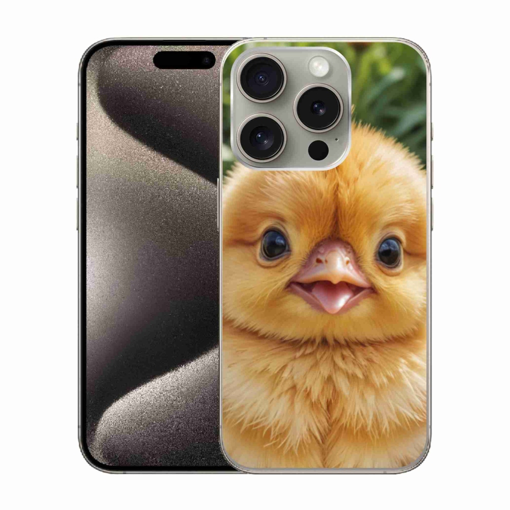 Zselés borítás mmCase iPhone 15 Pro készülékhez - boldog csaj