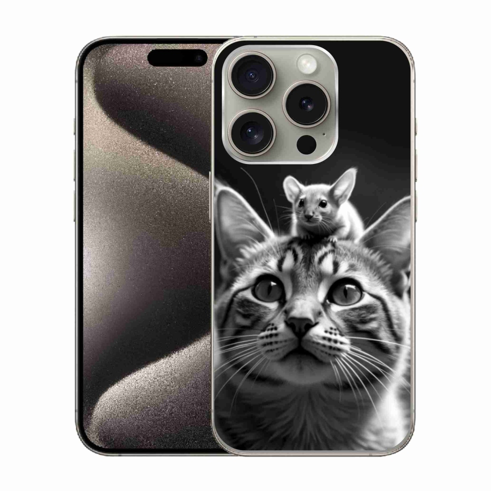 Gél borítás mmCase iPhone 15 Pro készülékhez - Állati barátság 2