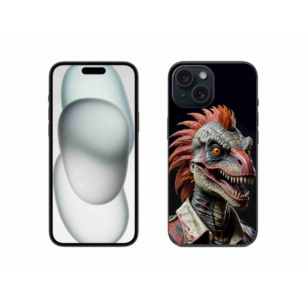 mmCase gél tok az iPhone 15-hez – punk dinoszaurusz