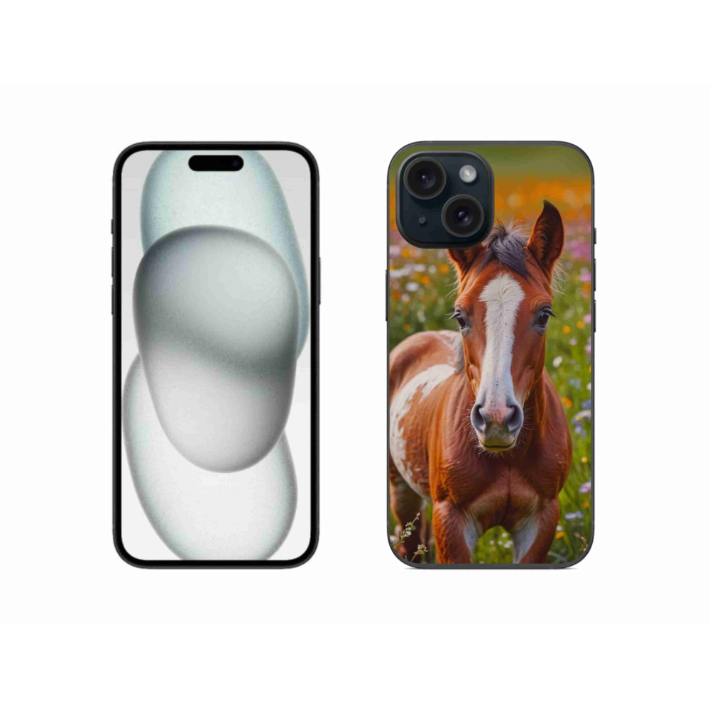 mmCase gél tok az iPhone 15-hez – aranyos csikó