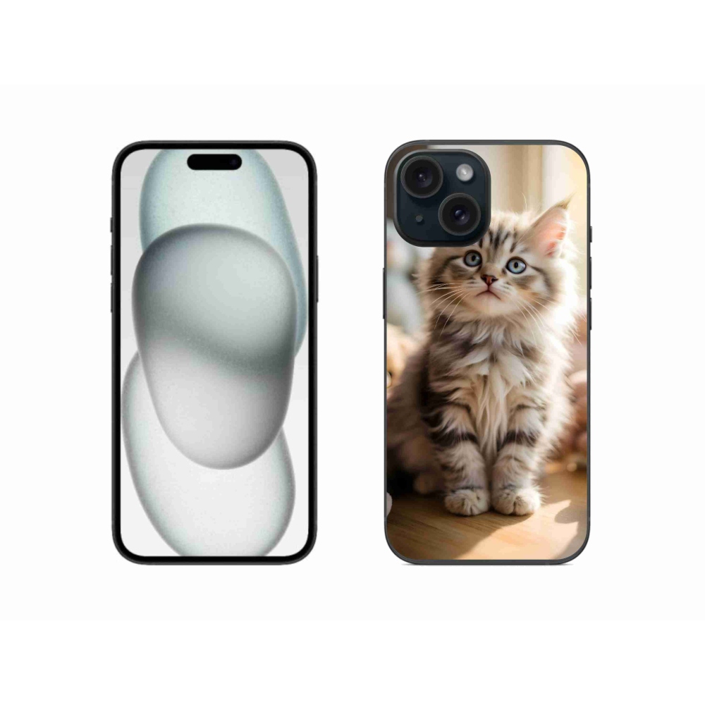 mmCase gél tok az iPhone 15-hez – aranyos cica 10
