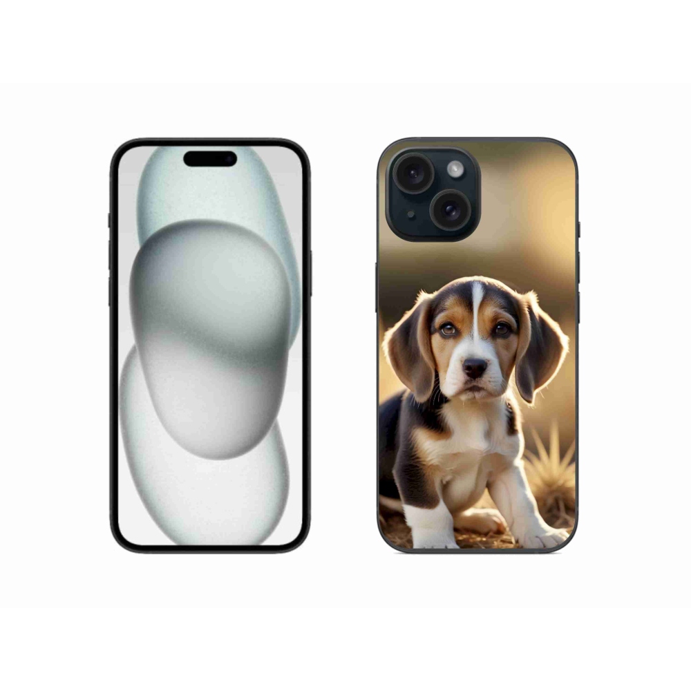 mmCase gél tok az iPhone 15-hez – aranyos beagle