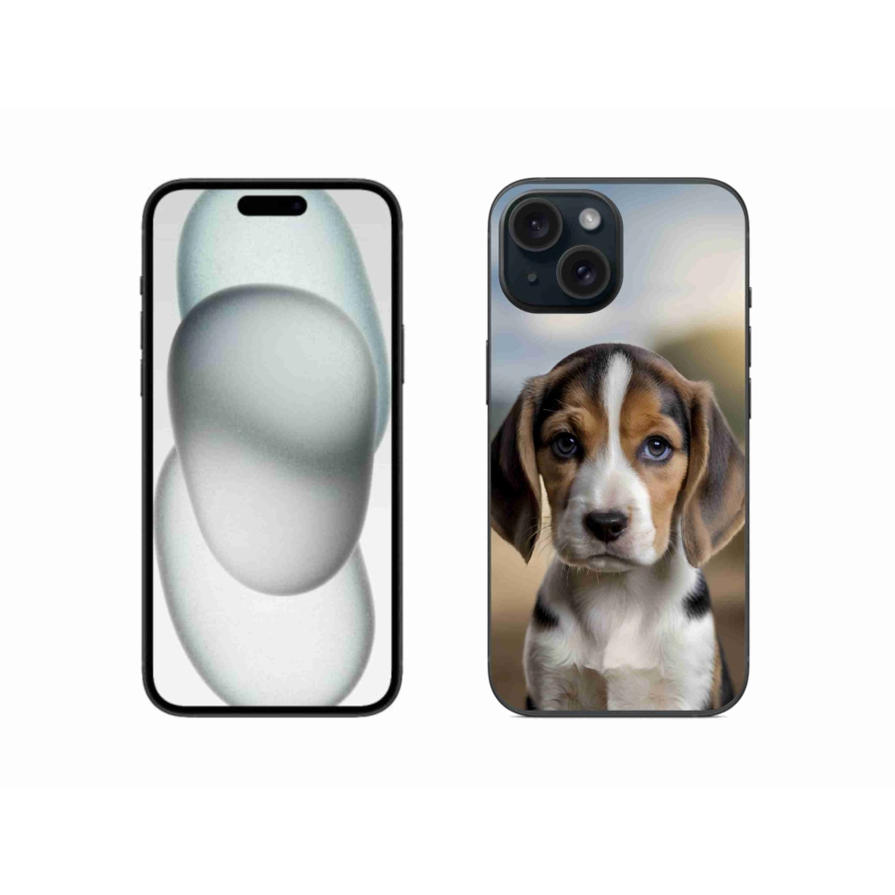 mmCase gél tok az iPhone 15-hez – aranyos beagle