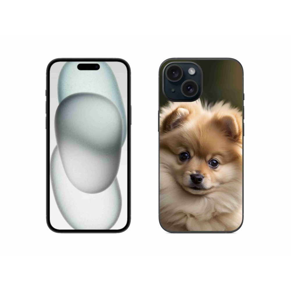 mmCase gél tok az iPhone 15-hez – aranyos pomerániai 2