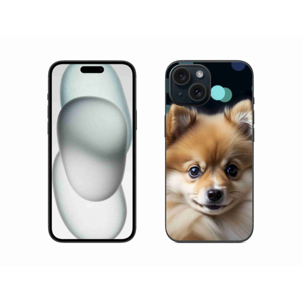 mmCase gél tok az iPhone 15-hez – aranyos pomerániai