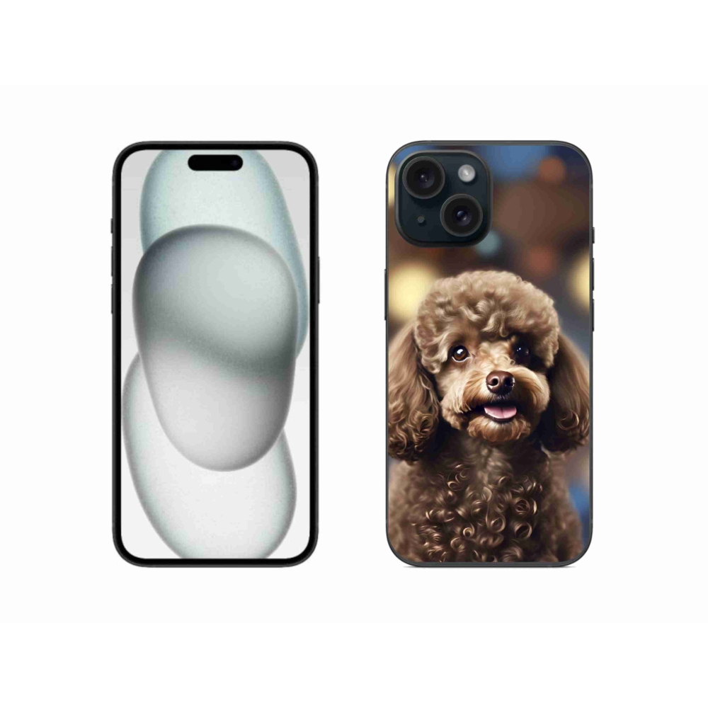 mmCase gél tok az iPhone 15-hez – aranyos pudli