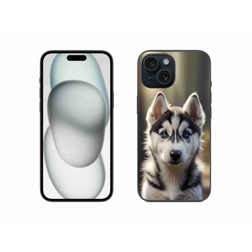 mmCase gél tok az iPhone 15-hez – aranyos szibériai husky