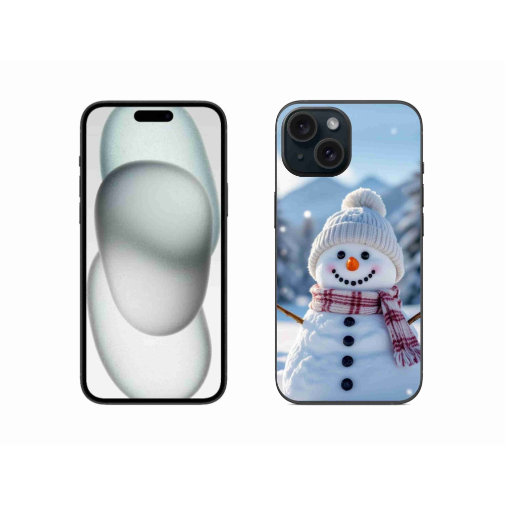 Gél borítás mmCase iPhone 15 készülékhez - hóember 3