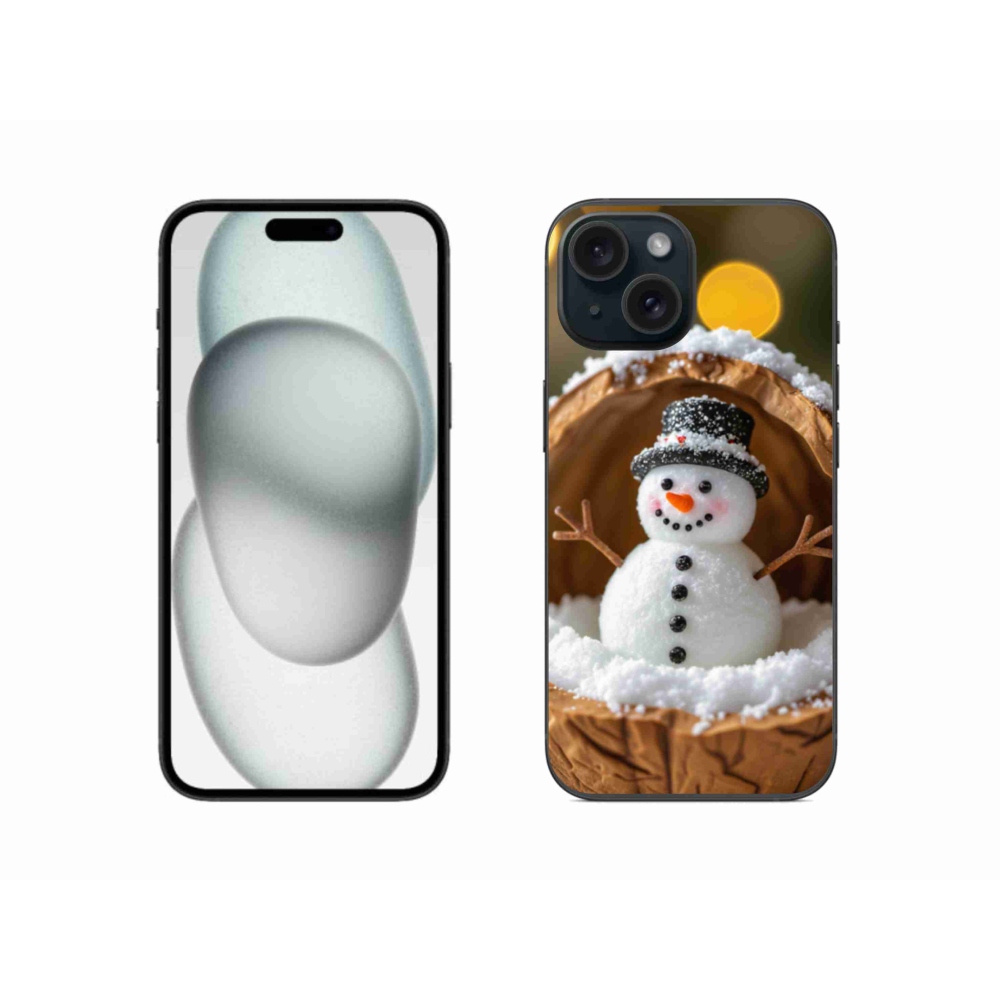 Gél borítás mmCase iPhone 15 készülékhez - hóember 4