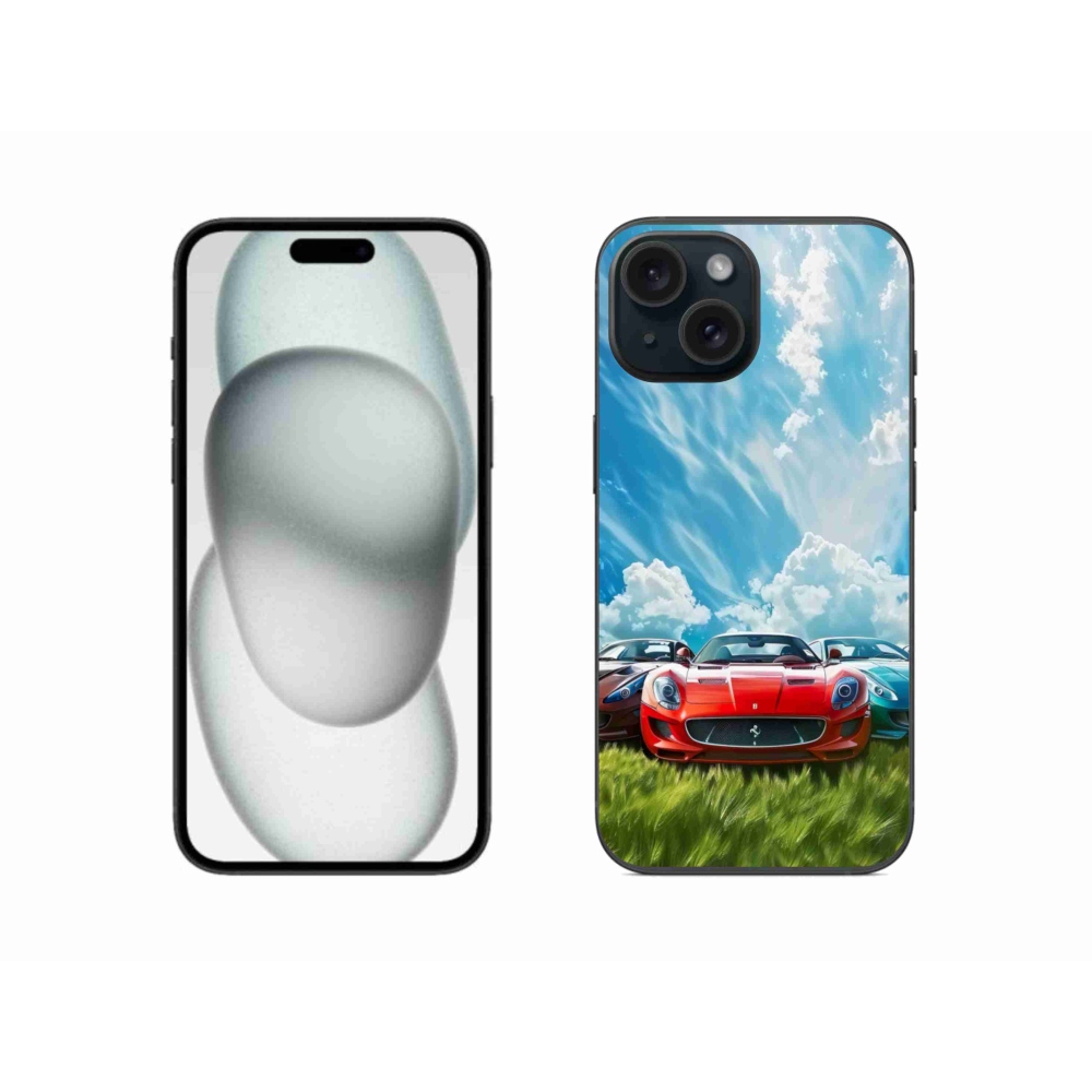 Zselés borítás mmCase iPhone 15 - sportkocsikhoz