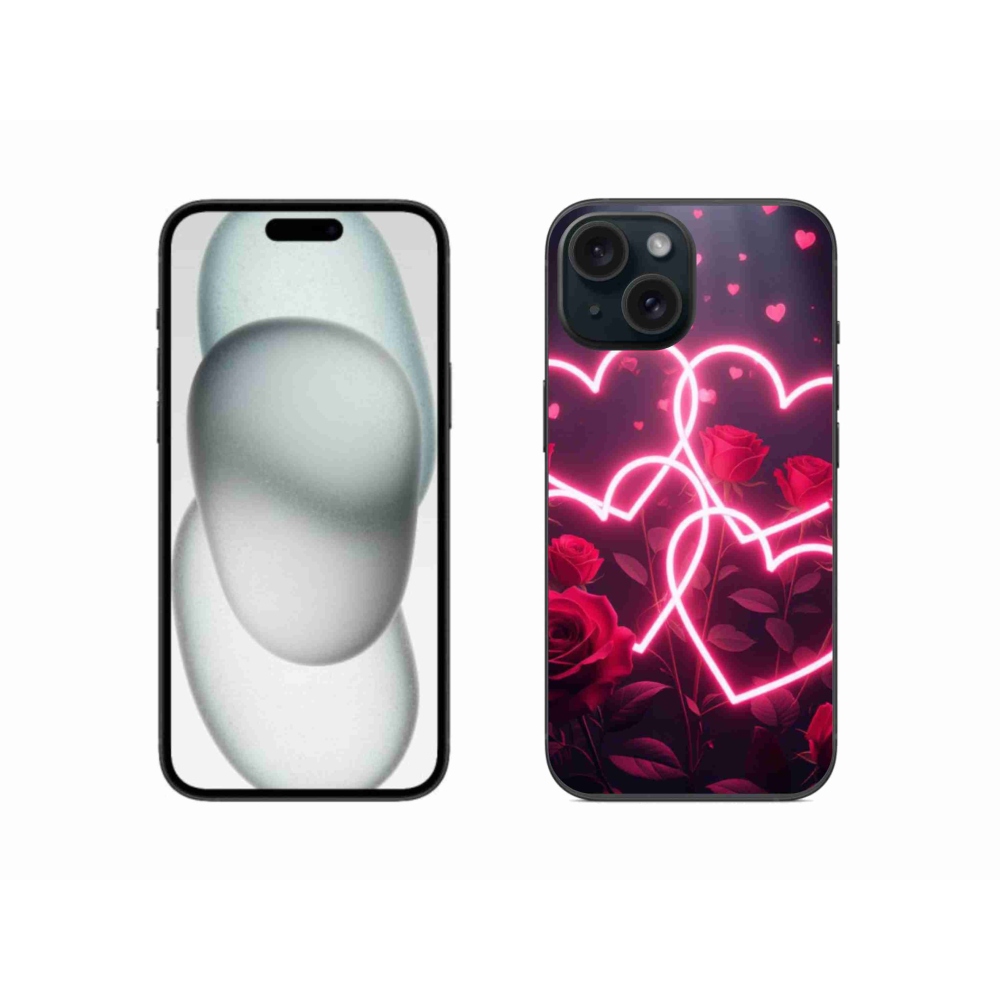 Gél borítás mmCase iPhone 15 készülékhez - Szerelem szíve