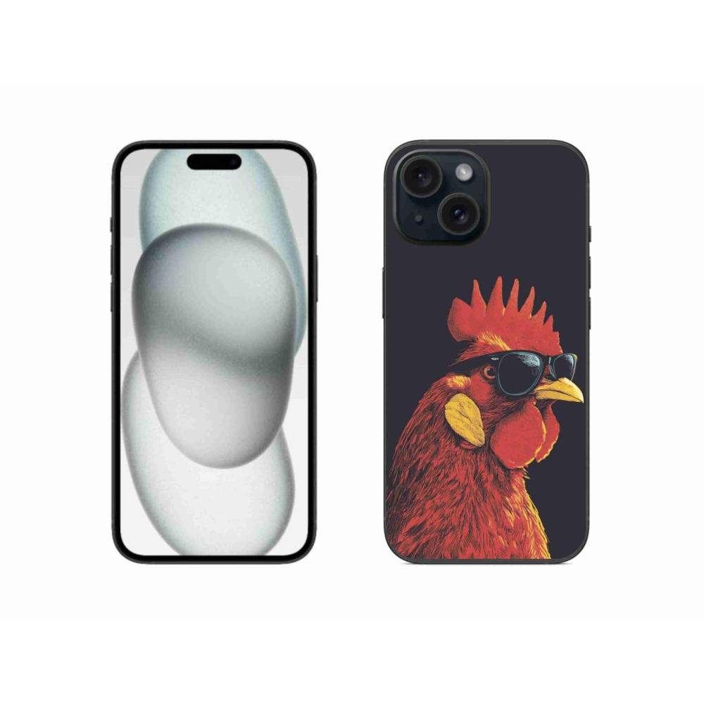 Gél borítás mmCase iPhone 15 készülékhez - stílusos kakas
