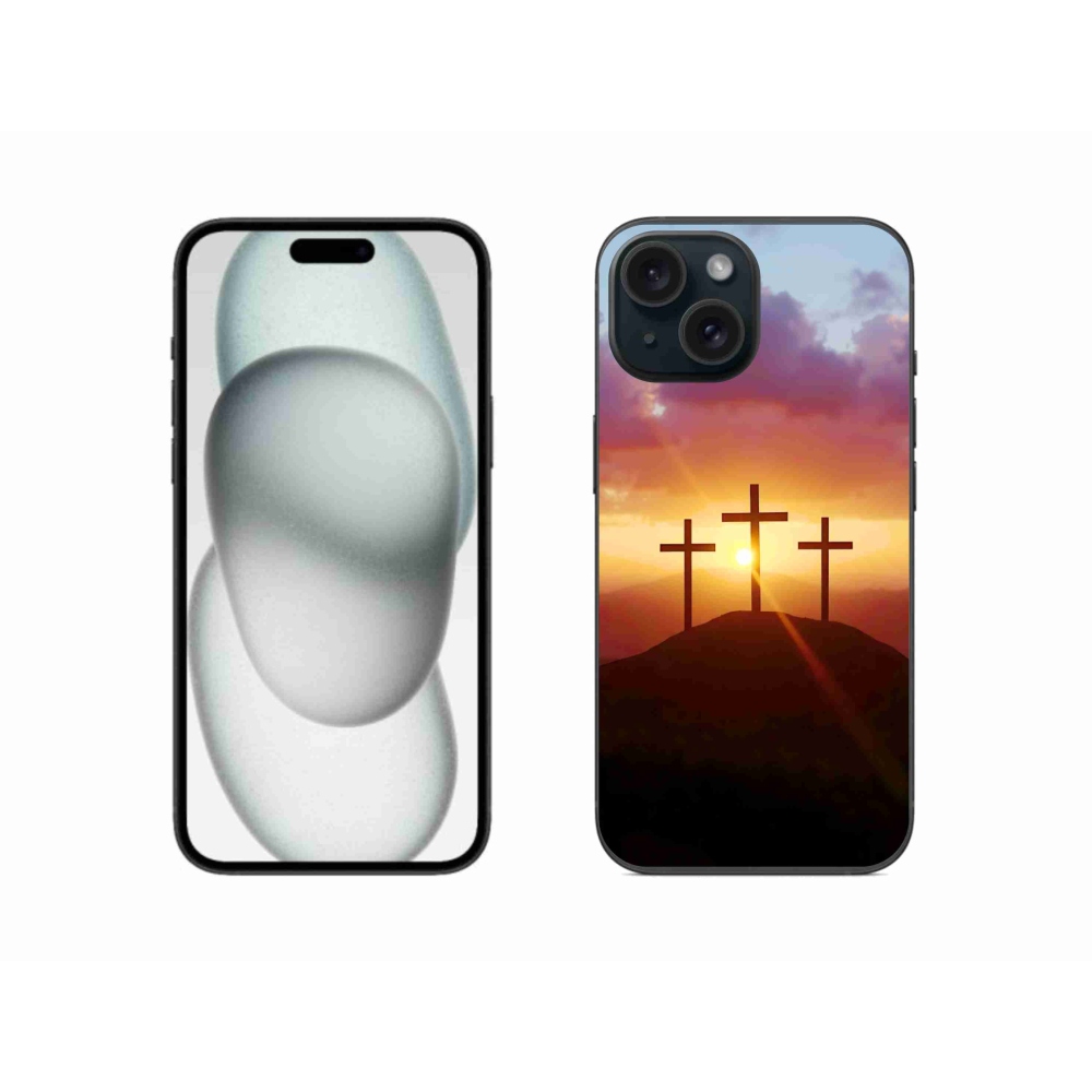 Zselés borítás mmCase iPhone 15-hez - három kereszt