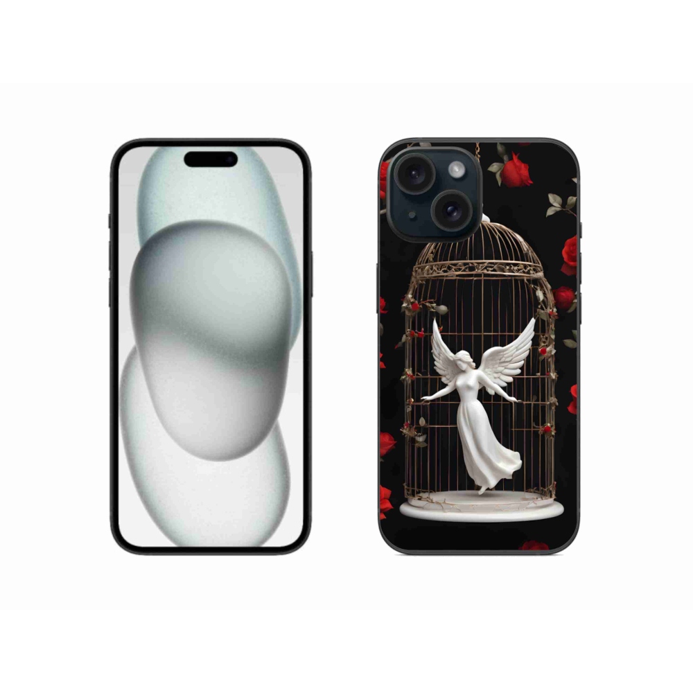 Zselés borítás mmCase iPhone 15 - csapdába esett angyalhoz