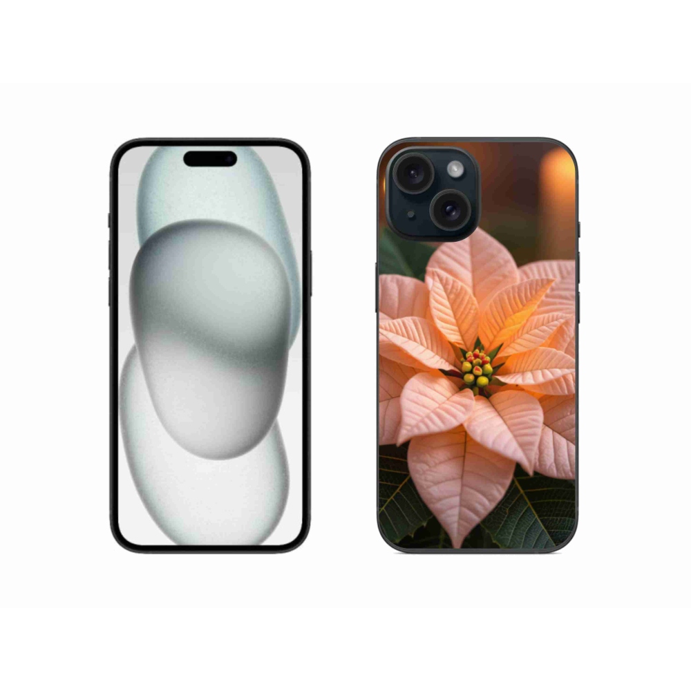 Gél borítás mmCase iPhone 15 készülékhez - mikulásvirág