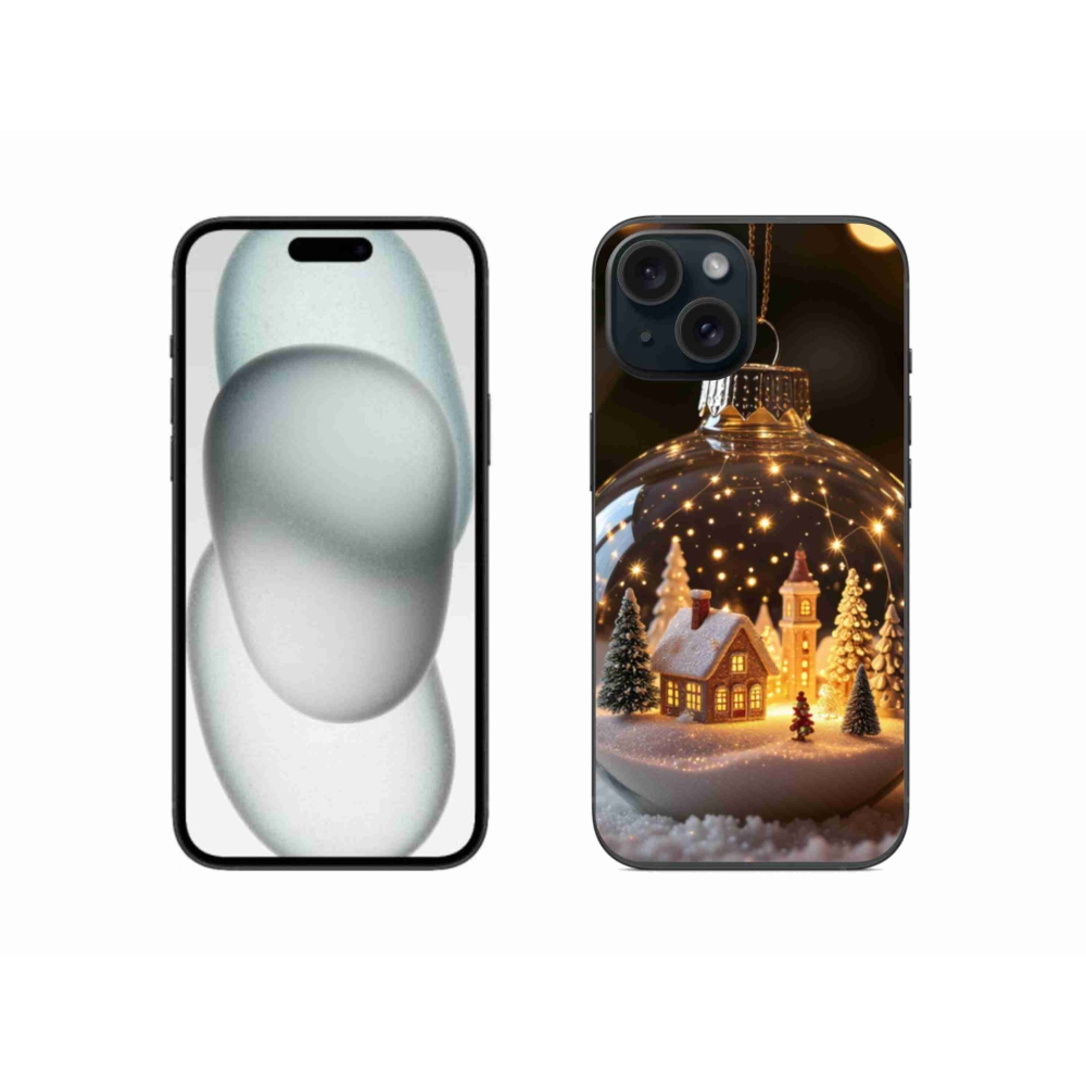 Gél borítás mmCase iPhone 15 készülékhez - Karácsonyi gömb 3