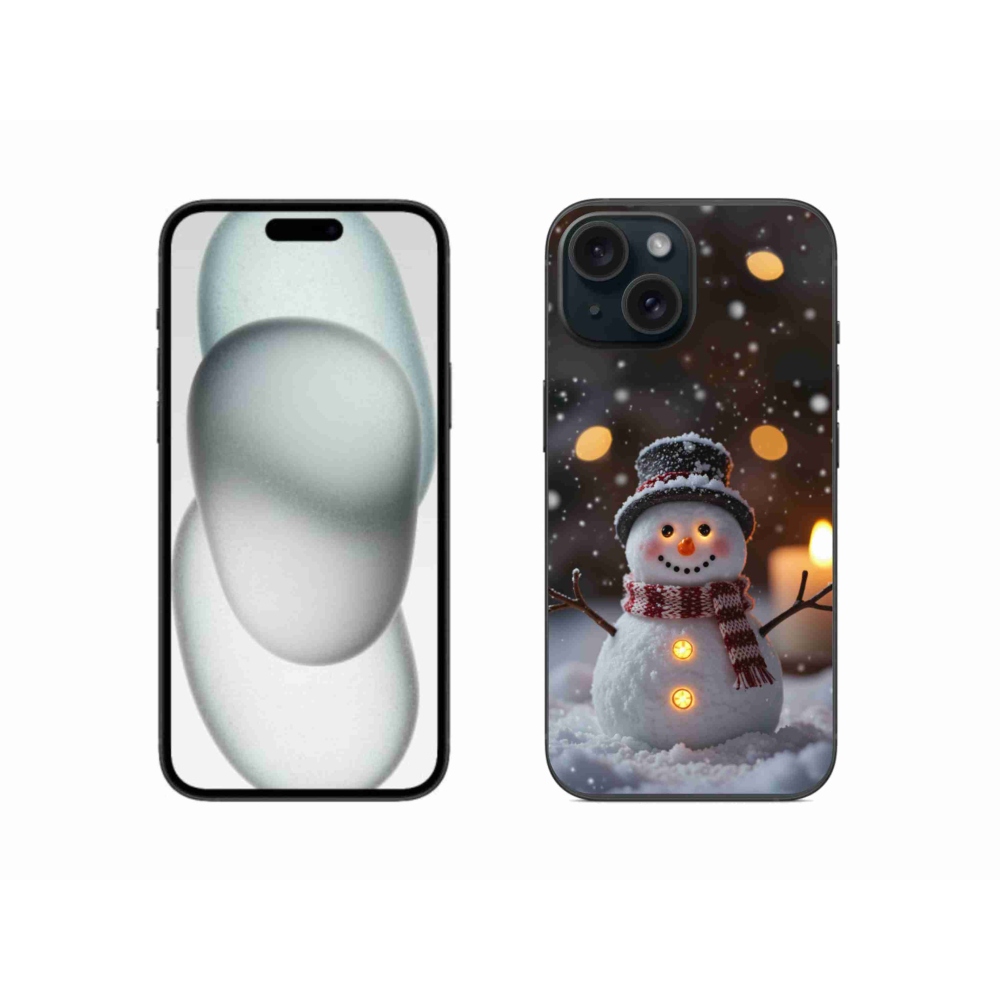mmCase gél tok az iPhone 15-hez – vidám hóember