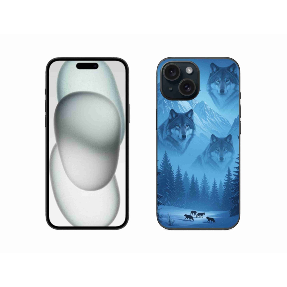 Zselés borítás mmCase iPhone 15 készülékhez - farkas csomag