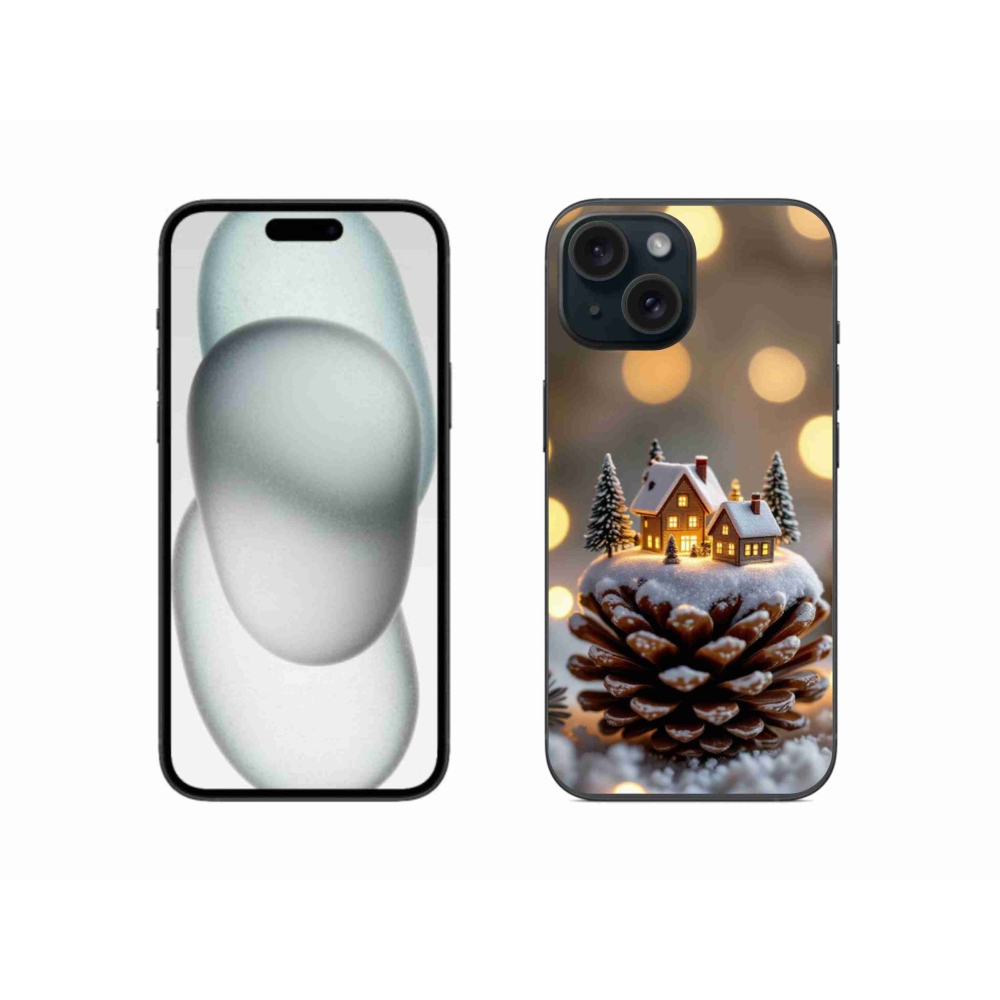 mmCase gél tok az iPhone 15-hez – téli falu