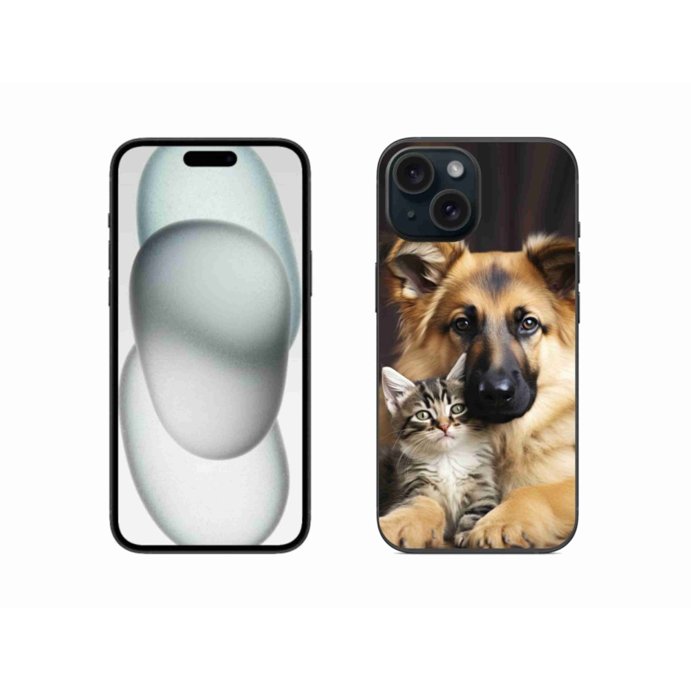 Zselés borítás mmCase iPhone 15 készülékhez - állati barátság