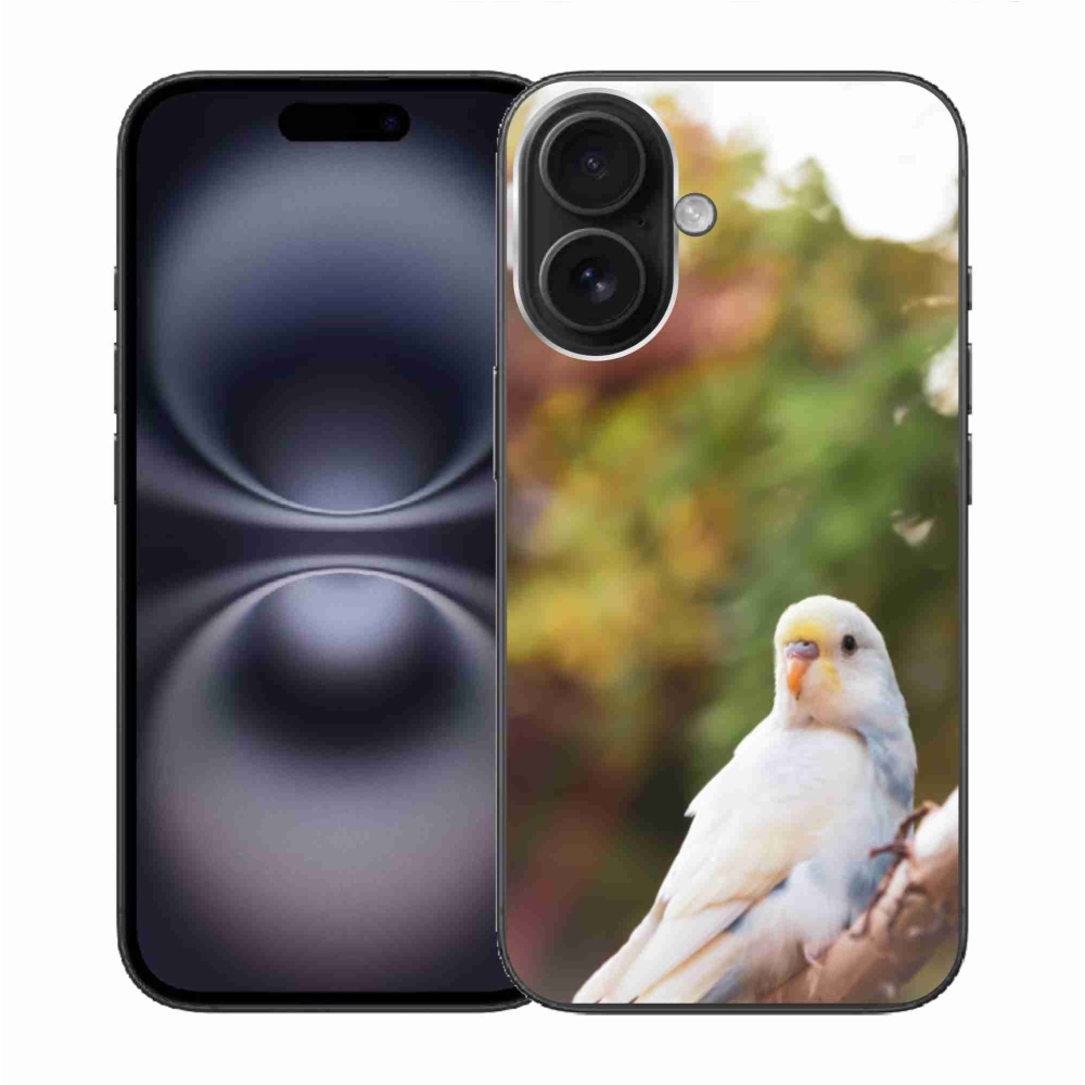 Zselés borítás mmCase iPhone 16 készülékhez - andulka fehér