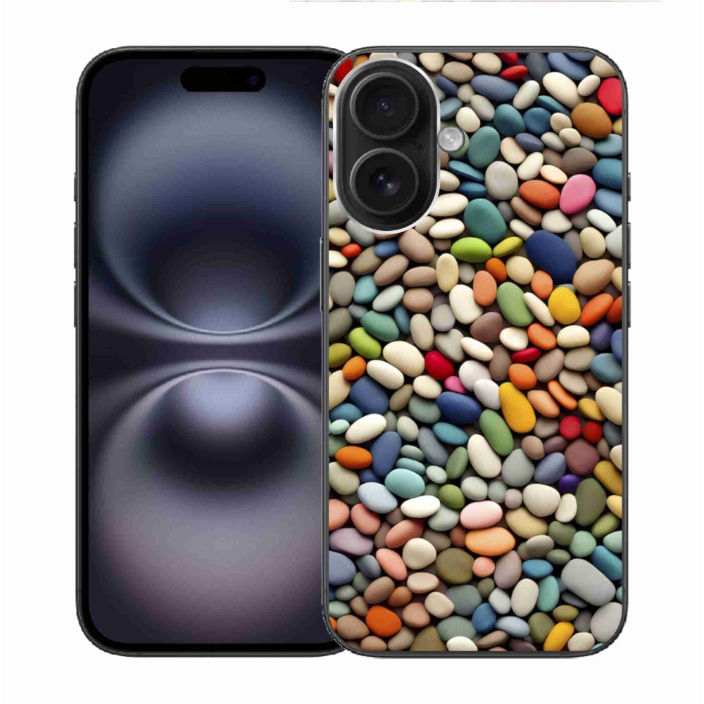 Zselés borítás mmCase iPhone 16 készülékhez - színes strasszkövek 2