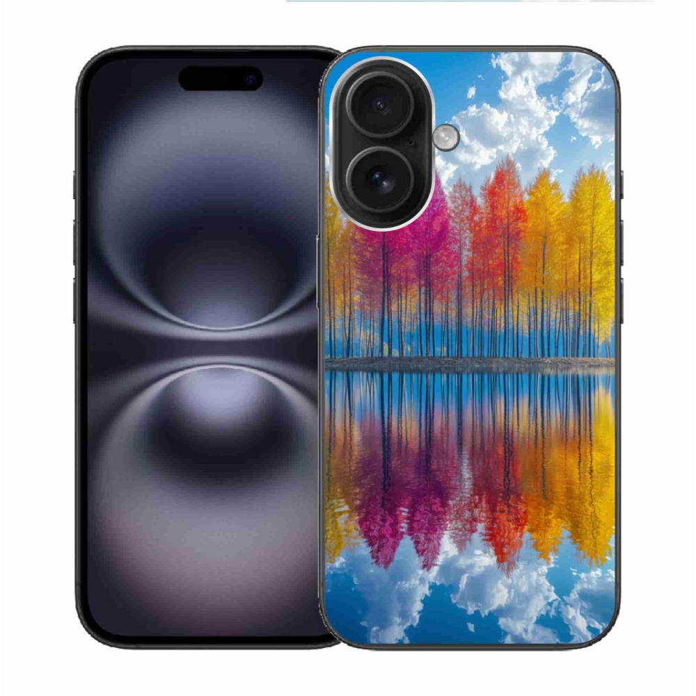 Gél borítás mmCase iPhone 16 készülékhez - színes fák