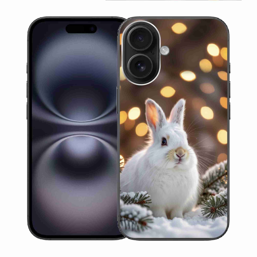 mmCase gél tok az iPhone 16-hoz – fehér nyúl