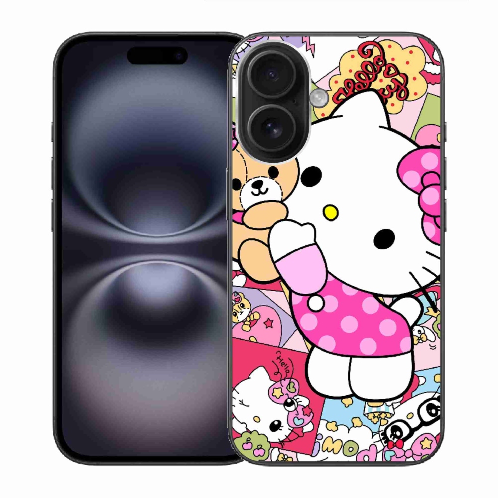mmCase gél tok az iPhone 16-hoz – aranyos cica