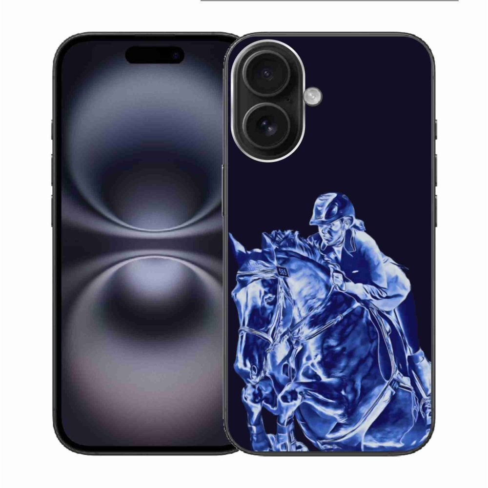Zselés borítás mmCase iPhone 16-hoz - versenyló