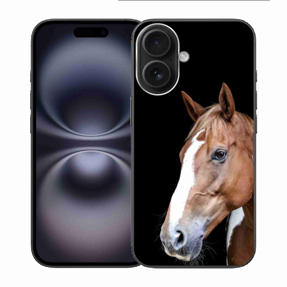 Zselés borítás mmCase iPhone 16-hoz - barna ló 3