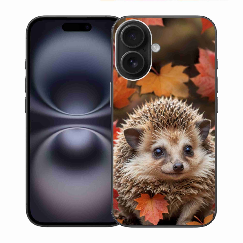 mmCase gél tok az iPhone 16-hoz – sün a levelek között