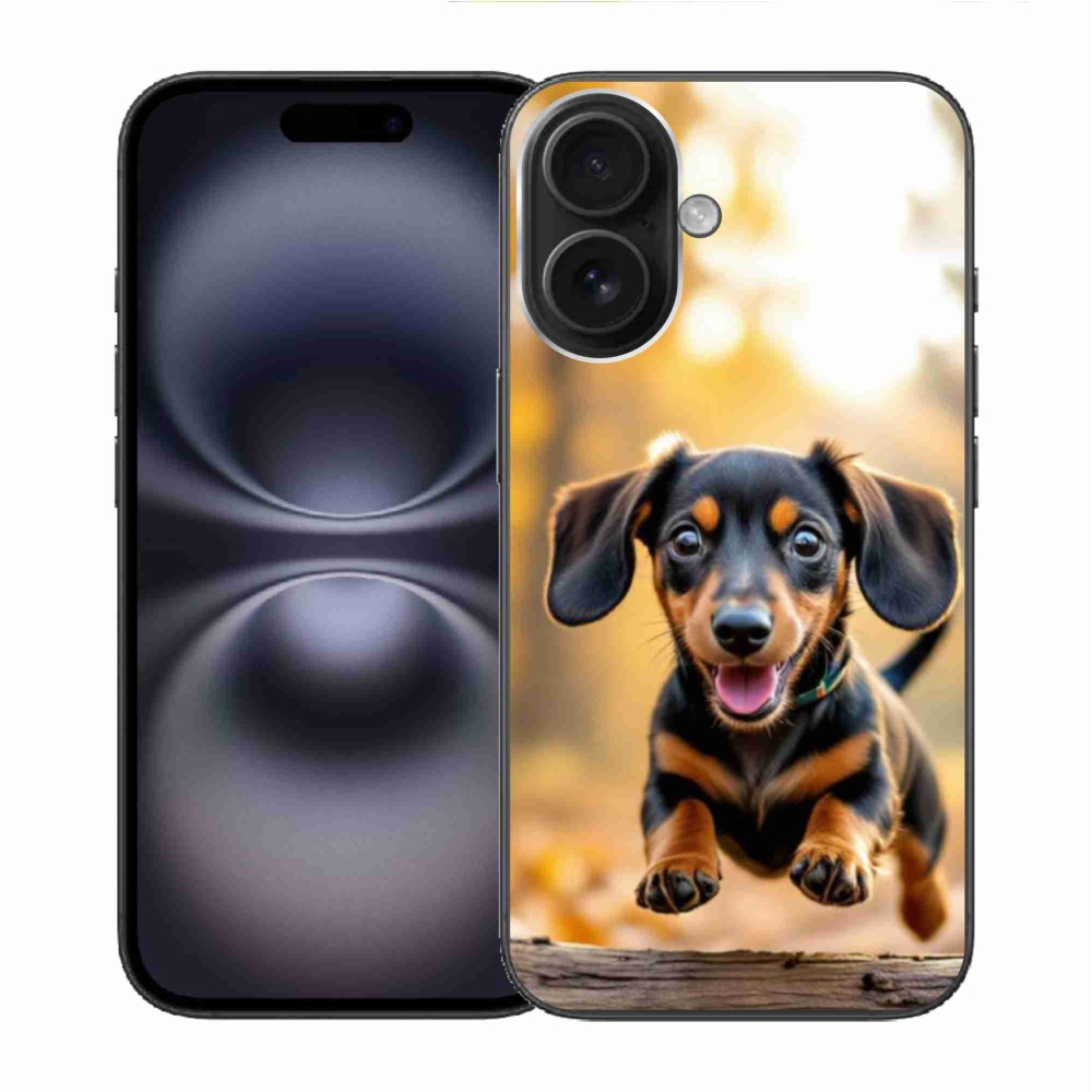 Zselés borítás mmCase iPhone 16-hoz - tacskó 2