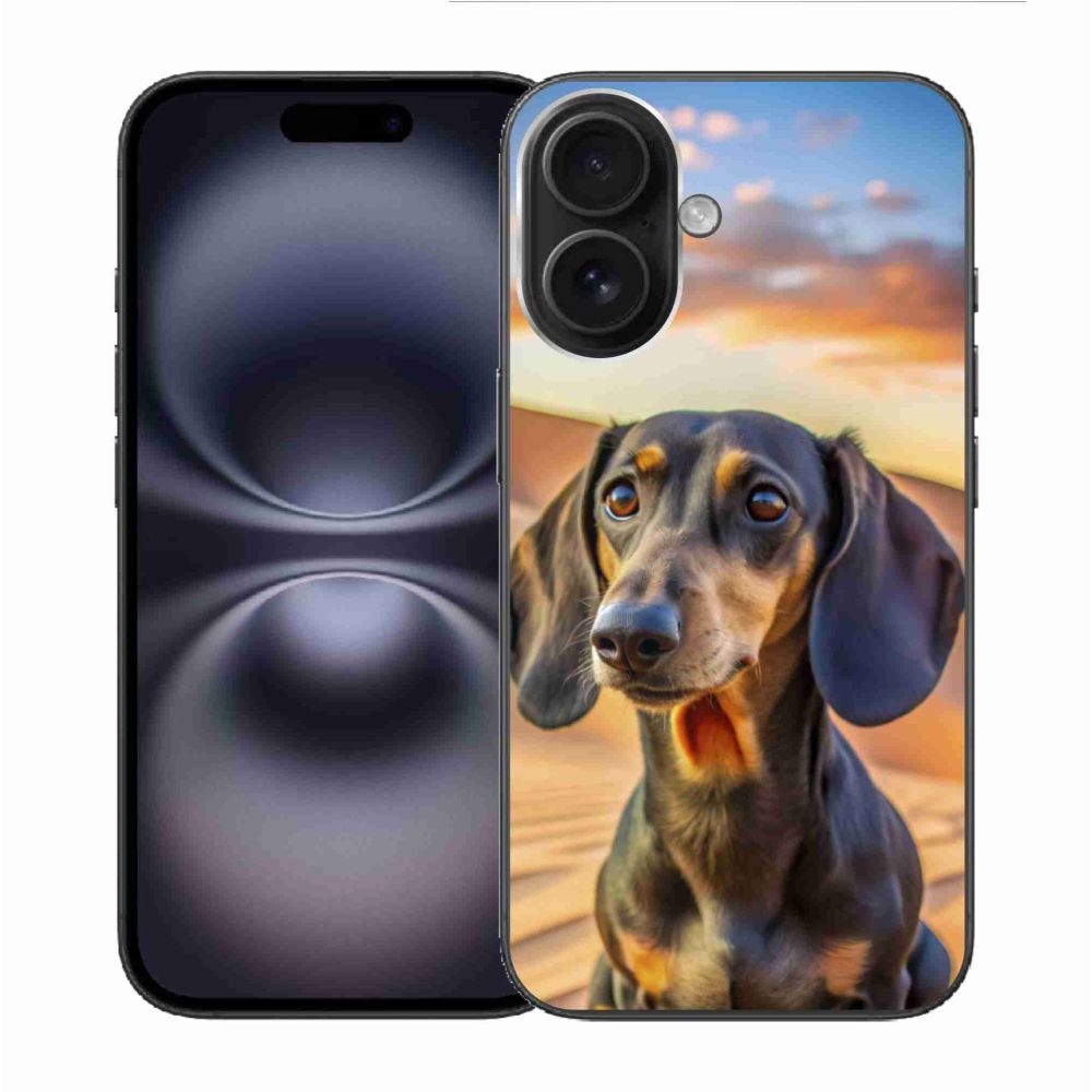 Zselés borítás mmCase iPhone 16-hoz - tacskó 3