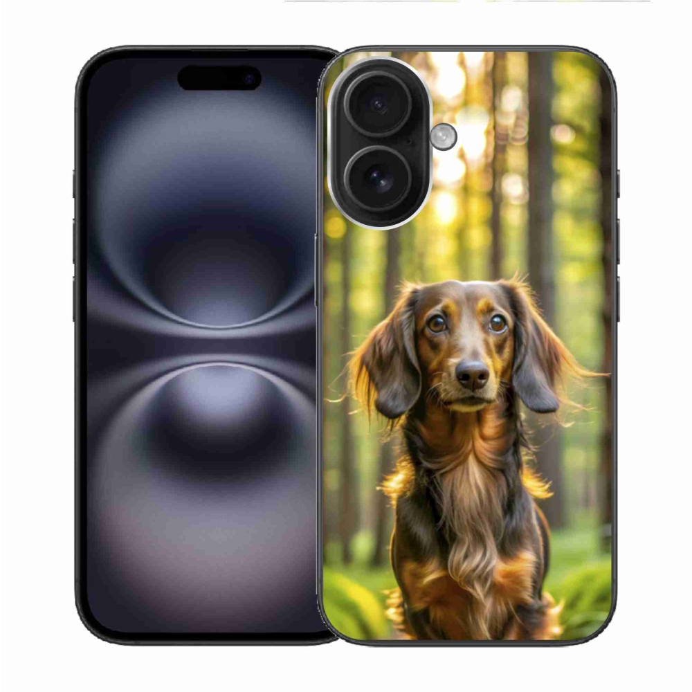 Zselés borítás mmCase iPhone 16-hoz - tacskó 4
