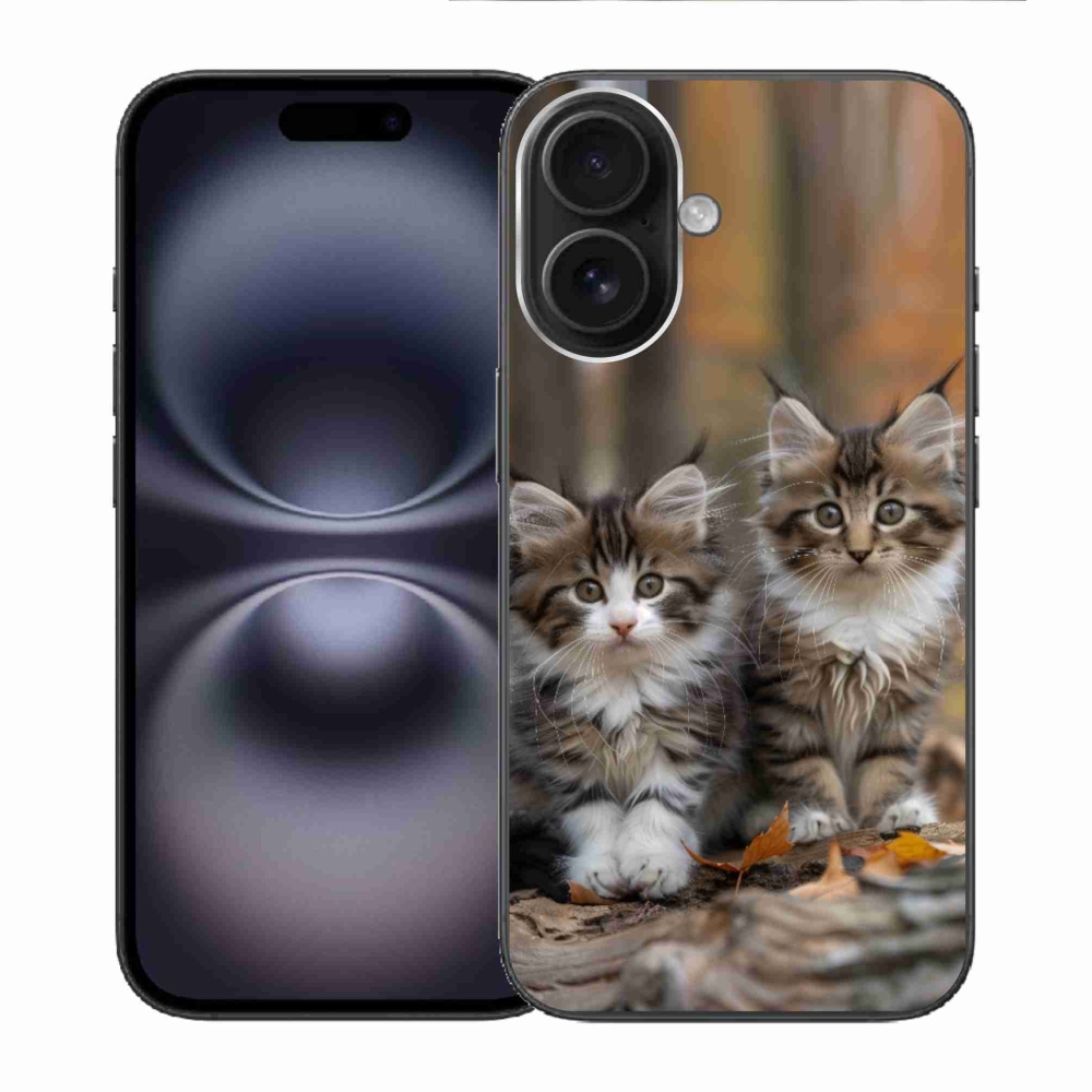 mmCase gél tok az iPhone 16-hoz – macska-duó 3