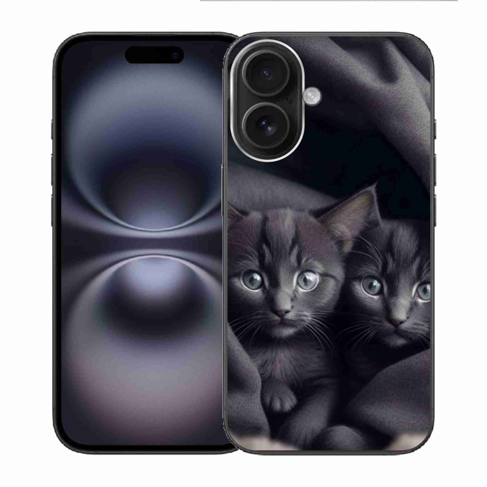 Zselés borítás mmCase iPhone 16 készülékhez - cat duo