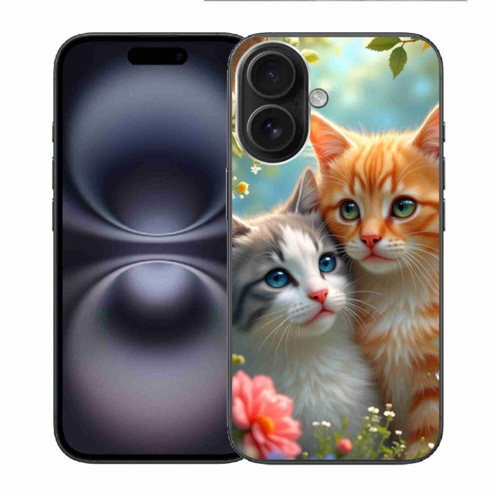 Gél borítás mmCase iPhone 16 készülékhez - macskaszerelem 2