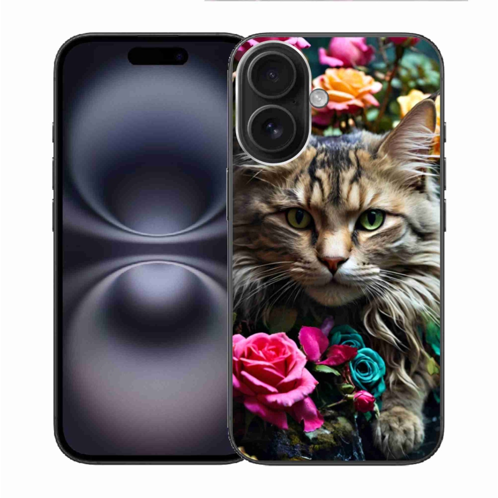 Zselés borítás mmCase iPhone 16 készülékhez - macskaszem nézet 2