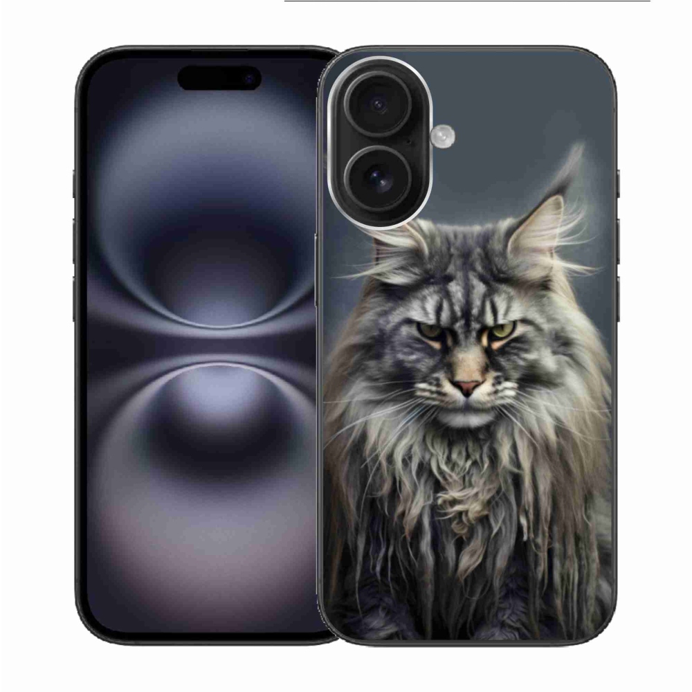 Zselés borítás mmCase iPhone 16 készülékhez - macskaszem nézet 4