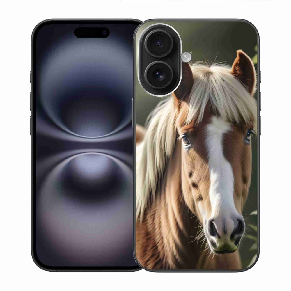 mmCase gél tok az iPhone 16-hoz – világos sörényű ló