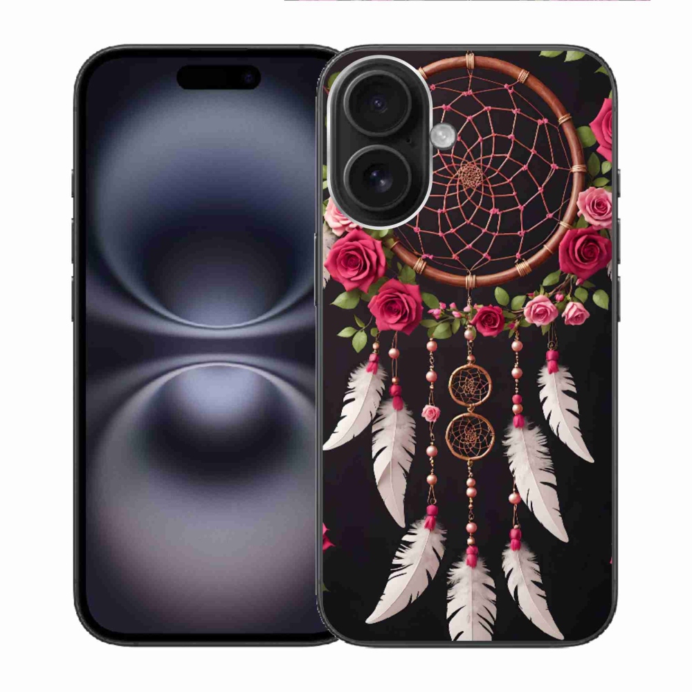 mmCase gél tok az iPhone 16-hoz – álomfogó rózsákkal