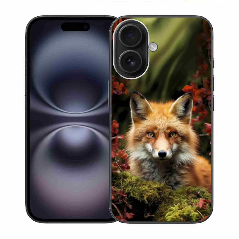 mmCase gél tok az iPhone 16-hoz – róka az erdőben