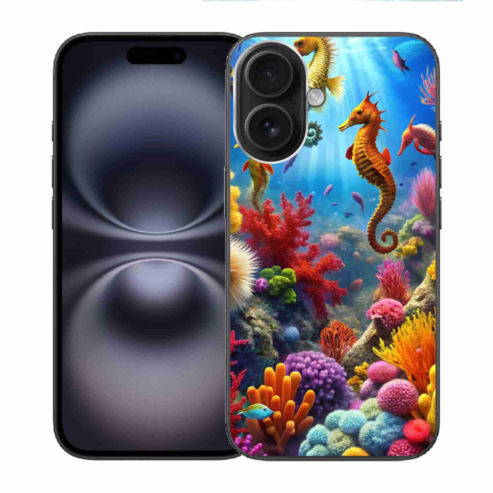 Zselés borítás mmCase iPhone 16 készülékhez - Sea World 3