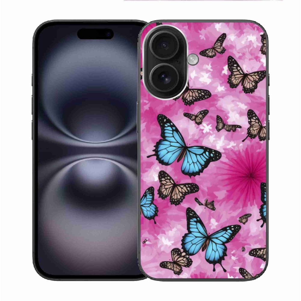 Gél borítás mmCase iPhone 16 készülékhez - pillangókert